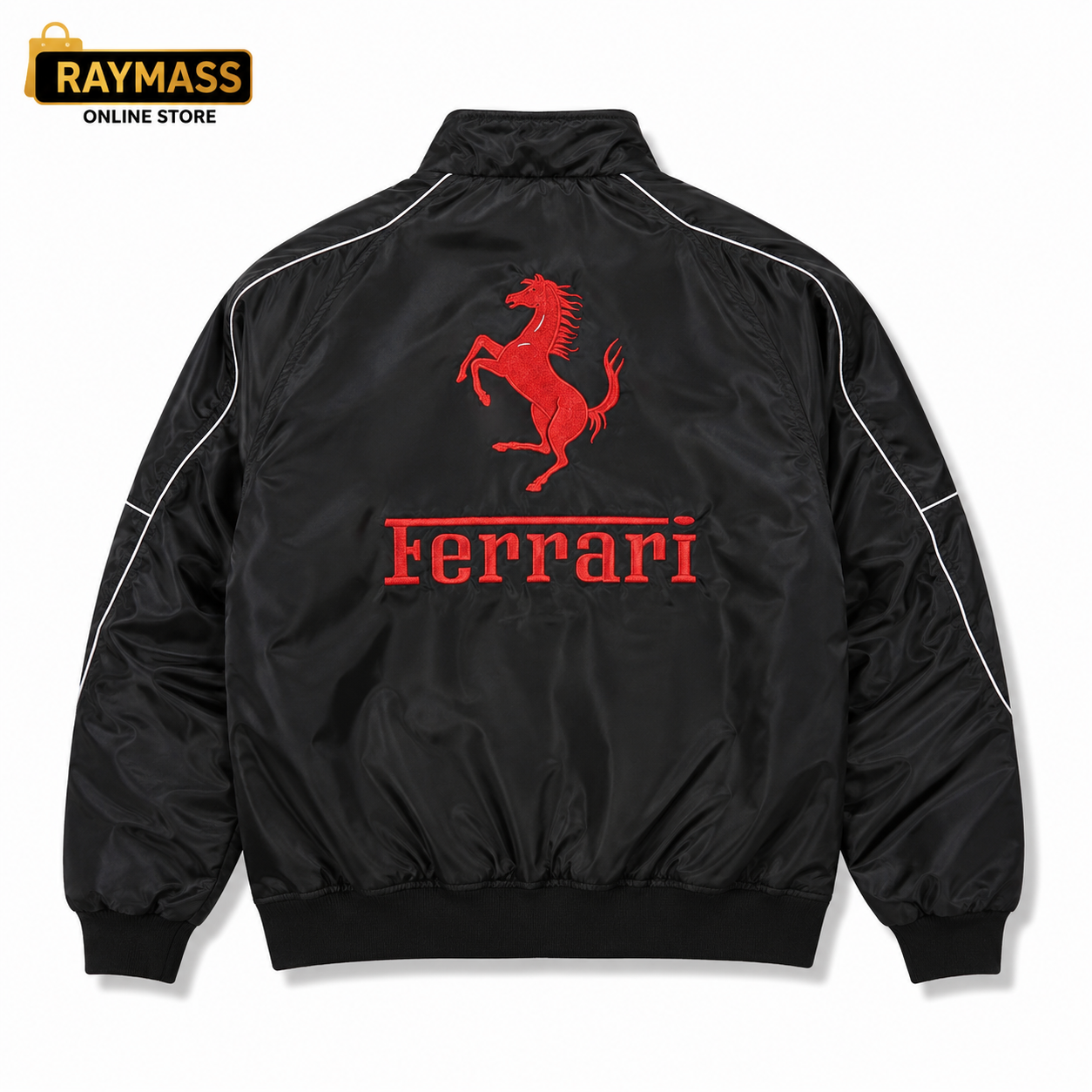 Ferrari F1 Racing Jacket for Men – Premium Embroidered Bomber Jacket