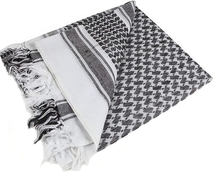 Raymass Premium Arabic Shemagh Scarf Collection – 100% Cotton Keffiyeh for Men & Women | Multiple Colors