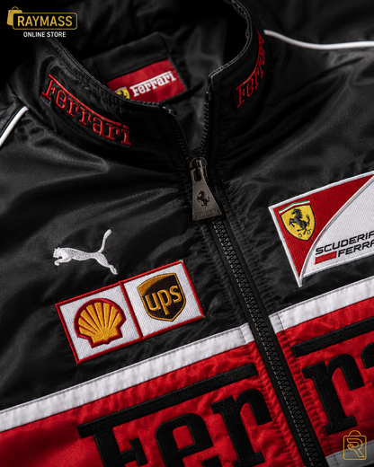 Ferrari F1 Racing Jacket for Men – Premium Embroidered Bomber Jacket