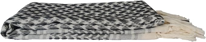 Raymass Premium Beige Shemagh Scarf – Luxury Arabic Keffiyeh for Men & Women