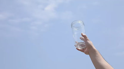 710ml Boba Glass Cup With Lid & Straw